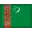 Flagge: Turkmenistan