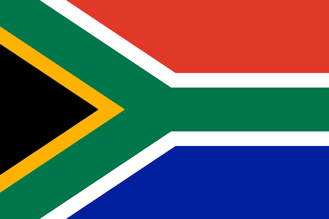 Flagge von Südafrika
