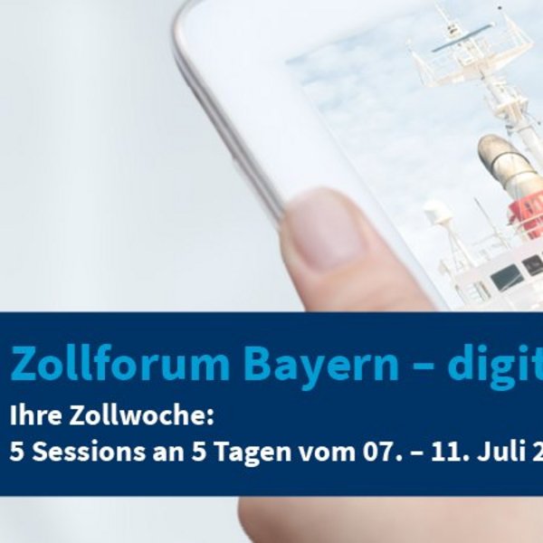 Titelbild digitale Zollwoche in Bayern
