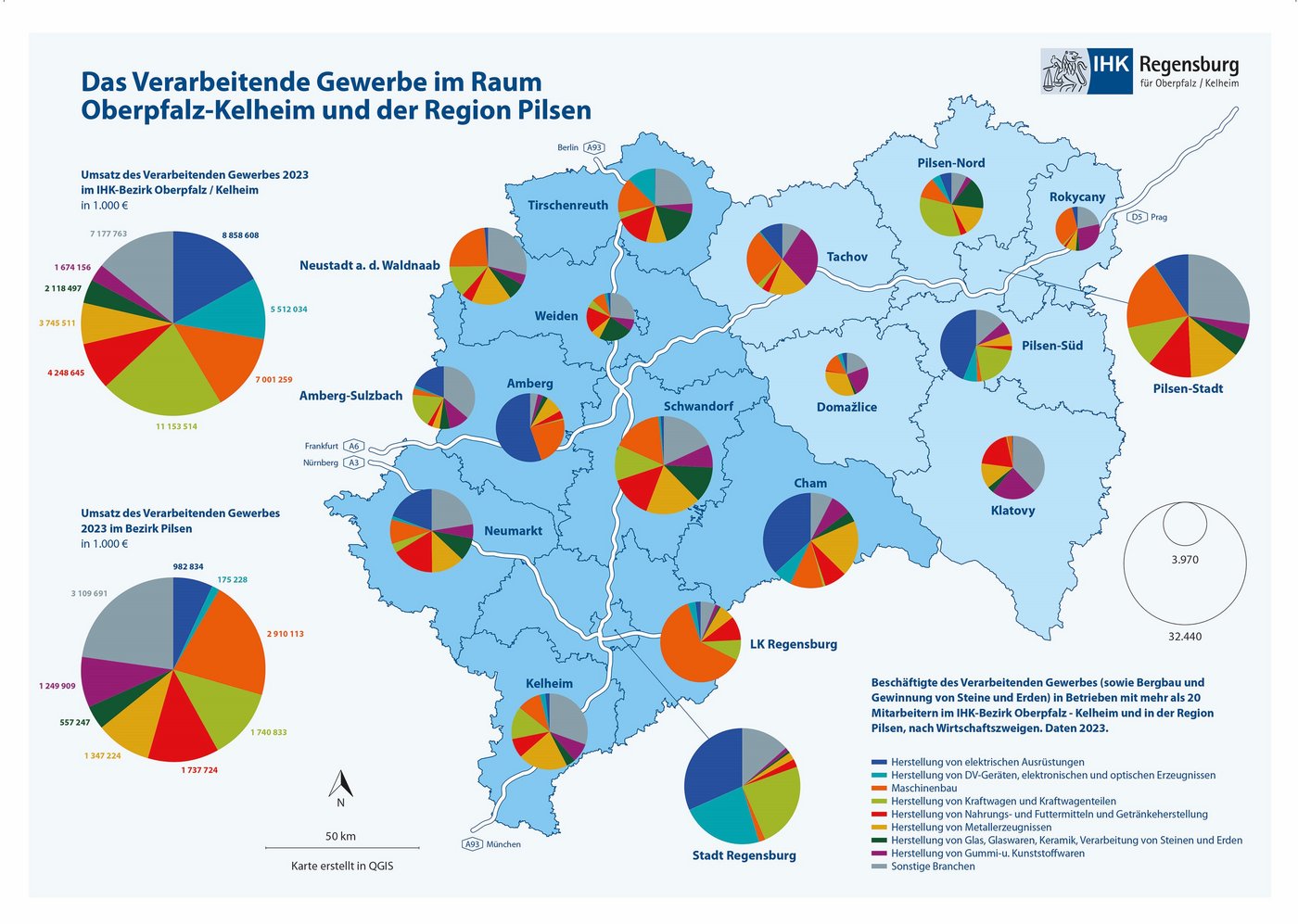 Das Bild zeigt die grenzüberschreitende Standortkarte