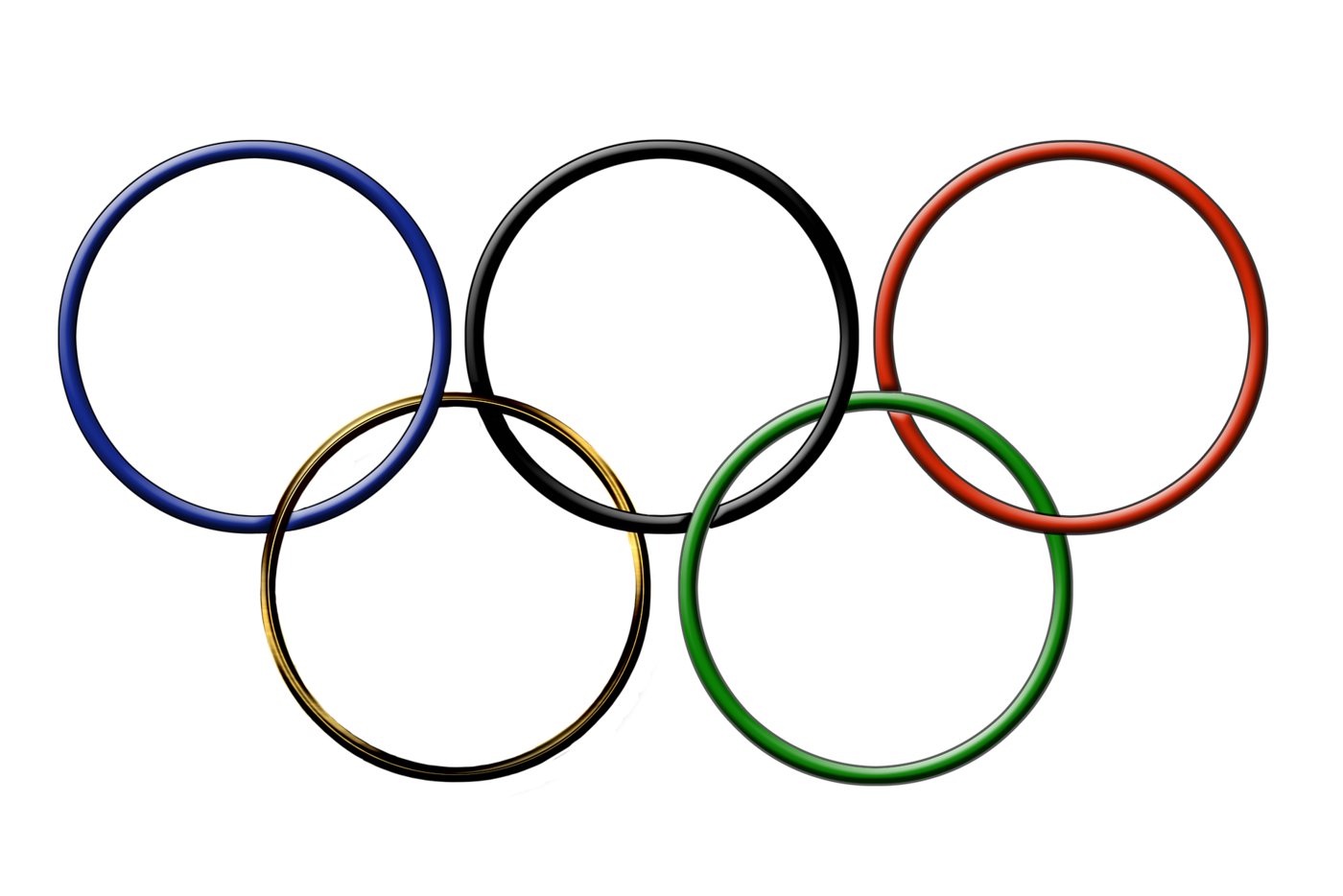 Das Bild zeigt die olympischen Ringe