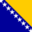 Flagge: Bosnien und Herzegowina