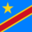 Flagge: Demokratische Republik Kongo